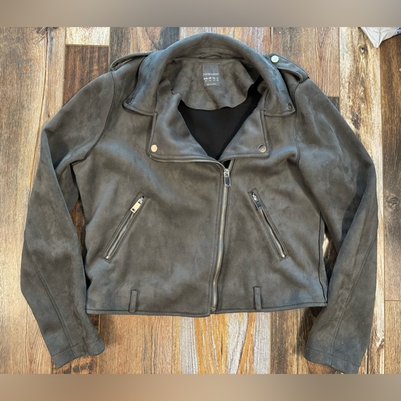 Primark Jackets & Blazers - Motorcycle Biker Jacket (Faux Suede)